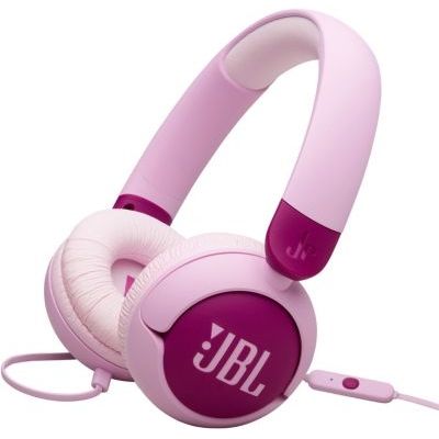 image JBL Junior 320, Casque Supra-auriculaire Filaire pour Enfants, avec Microphone intégré, Safe Sound, Volume jusqu'à 85 DB, Coussinets Confortables, Set d'autocollants, Design Pliable, Violet