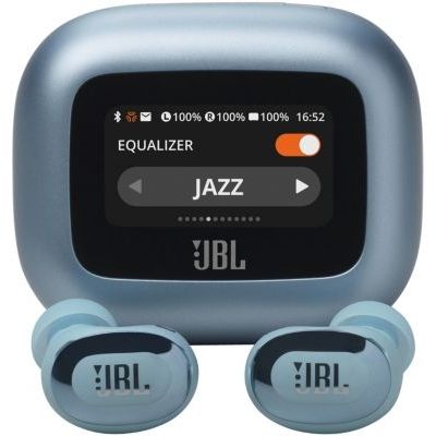 image JBL Live Buds 3, Écouteurs sans fil, Bluetooth, jusqu'à 40 h d'autonomie, Réduction de Bruit Active, son haute fidélité JBL Signature, étanches à l'eau IP55, bleu