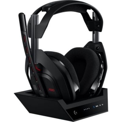 image Logitech G Astro A50 LIGHTSPEED Casque gaming sans fil + station d'accueil (Gen 5), PRO-G GRAPHENE, basculement à 3 systèmes, USB-C vers Xbox, PS5, PC/Mac ou Nintendo Switch, Bluetooth - Noir