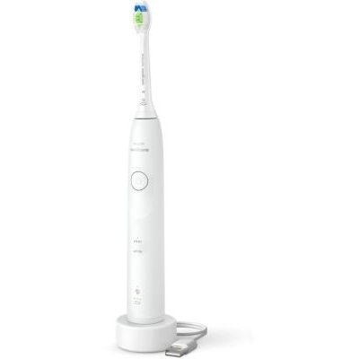 image Philips Sonicare 5500 - Brosse à dents électrique avec un niveau d'intensité, Alerte de pression, EasyStart, SmarTimer et BrushPacer, Blanc, modèle HX7110/01