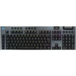 image produit Logitech G G915 X LIGHTSPEED Clavier gaming sans fil ultra-plat, touches PBT double couche, touches entièrement programmables, switchs GL Blue Clicky, Clavier Français AZERTY - Noir