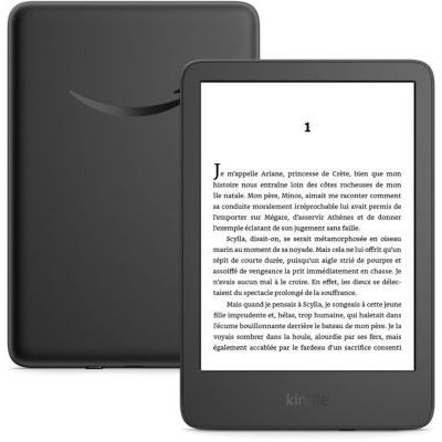 image Nouvel Amazon Kindle (16 Go) | Le plus léger et compact, avec écran antireflets, changements de page plus rapides, éclairage avant réglable et longue autonomie | Avec publicités | Noir