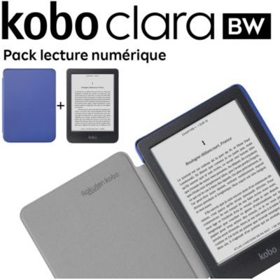 image Liseuse eBook KOBO Bundle Clara BW+Cover Basic