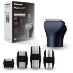 image produit Panasonic ER-CHC1-A301 MULTISHAPE (Système Modulaire de Soins Personnels) Accessoire Tête de Tondeuse à Cheveux avec lames professionnelles, 15 Réglages de Longueur, 4 Peignes, Noir