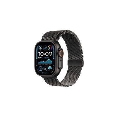 image Apple Watch Ultra 2 GPS + Cellular - 49mm - Boîtier Black Titanium - Bracelet Black Titanium Milanese Loop - S