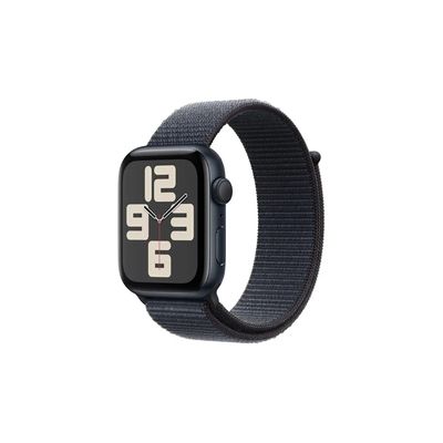 image Apple Watch SE (2ᵉ génération) 44 mm GPS Montre connectée avec Boîtier en Aluminium Minuit et Boucle Sport Encre Violette. Suivi activité et Sommeil, détection Accidents, Neutre en Carbone