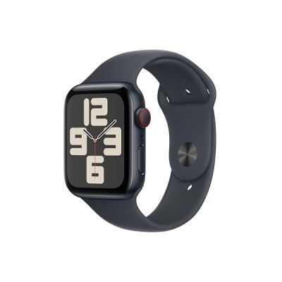 image Apple Watch SE (2. Generation) GPS + Cellular 44 mm Smartwatch mit Aluminiumgehäuse in Mitternacht und Sportarmband in Mitternacht (S/M). Fitness und Schlaftracker, Unfallerkennung, Retina Display