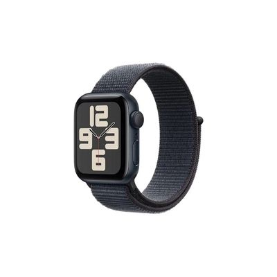 image Apple Watch SE (2ᵉ génération) 40 mm GPS Montre connectée avec Boîtier en Aluminium Minuit et Boucle Sport Encre Violette. Suivi activité et Sommeil, détection Accidents, Neutre en Carbone