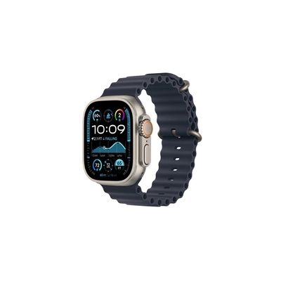 image Apple Watch Ultra 2 GPS + Cellular, Boîtier en Titane Naturel de 49 mm, Bracelet Océan Marine