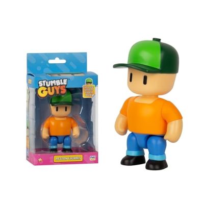 image Bandai - Stumble Guys - Mr Stumble - Figurine 11 cm avec Stickers - Personnage articulé - Figurine Jeu vidéo Stumble Guys - PMS6010A