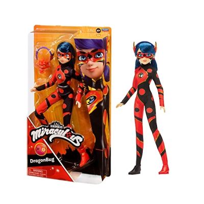 image Bandai - Miraculous Ladybug - Dragon Bug - Poupée Mannequin articulée 26 cm - Poupée de Super-héros - P50010