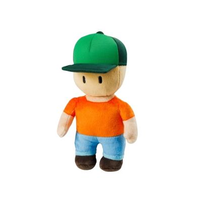 image Bandai - Stumble Guys - Mr Stumble - Grande Peluche 30 cm colorée - Peluche Jeu vidéo Stumble Guys - Peluche Mr Stumble à Collectionner - PMS7008A