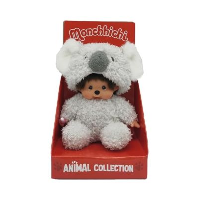 image Bandai - Monchhichi - Peluche Monchhichi Koala - Peluche Iconique des années 80 - Peluche Toute Douce 20 cm pour Enfants et Adultes - SE220954