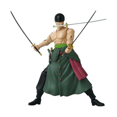 image Bandai - Anime Heroes - Figurine One Piece - Figurine Roronoa Zoro 17 cm Three Sword Style - Licence Officielle One Piece - Figurine Manga articulée Zoro 3 épées - Jouet Enfant 4 Ans et + - 37052