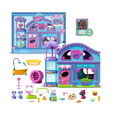 image Littlest Pet Shop - La Grande Maison des Pet Shop - Coffret de Jeu avec 2 Pet Shop Inclus et + 20 Accessoires - Mini-Figurines Animaux à Collectionner - Jouet Enfant 4 Ans et + - BF00575