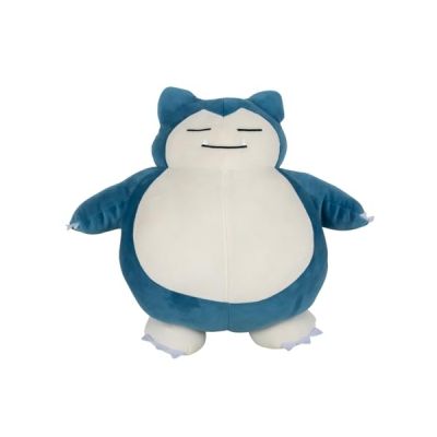 image Pokémon Bandai Peluche Ronflex Qui dort - Peluche 40 cm Toute Douce - Idée Cadeau Peluche Enfants et Adultes - Jouet Enfant 2 Ans et + - Peluche Licence Officielle - JW0223