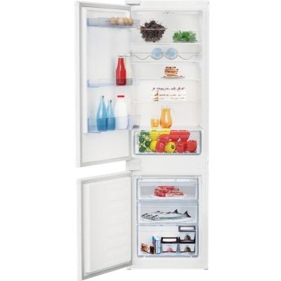 image Réfrigérateur combiné intégrable - BEKO - Statique - Classe E - 271 L - 54,5 x 54 x 177,5 cm - Blanc