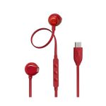 image produit JBL Tune 305 C, Écouteurs filaires Hi-Res, son Pure Bass JBL, connexion USB-C, câble plat anti-nœuds, télécommande à trois touches avec microphone, rouge