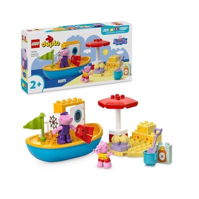 image LEGO Duplo Le Voyage en Bateau de Peppa Pig - Set Éducatif à Construire et Reconstruire, avec 2 Figurines - Idée de Cadeau pour Enfants dès 2 Ans Filles et Garçons 10432