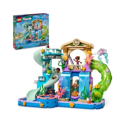 image LEGO Friends Le Parc Aquatique de Heartlake City - Set de Construction - Jeu Créatif pour Les Enfants dès 8 Ans - Inclut 3 Mini-poupées, Une Micro-poupée, 3 Toboggans et Un Jacuzzi 42630