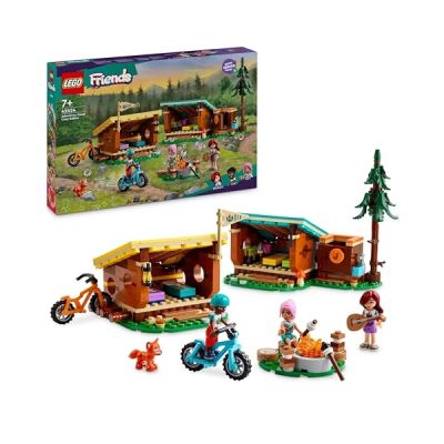 image LEGO Friends Les Cabanes Chaleureuses de la Base de Loisirs - Jouet sur Le Thème du Camping et de la Nature pour Enfants Filles et Garçons de 7 Ans et Plus - 3 Mini-poupées et Un Renard 42624