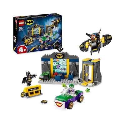 image LEGO Super Heroes DC - La Batcave avec Batman, Batgirl et Le Joker - Jouet de Super-héros pour Enfants -Set de Construction et Véhicule pour Garçons et Filles dès 4 Ans 76272