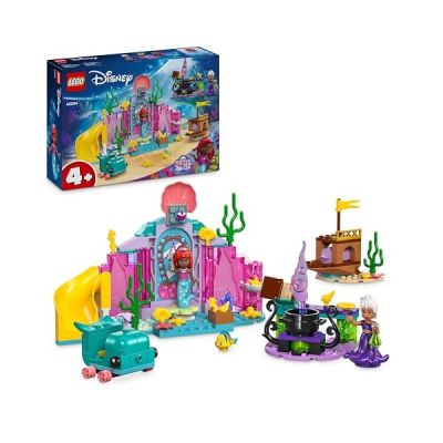 LEGO ǀ Disney Princess La Grotte de Cristal d’Ariel, Jouet de Construction pour Enfants, Mini-poupées Sirènes et Figurine de Polochon, Cadeau pour Filles et Garçons à partir de 4 Ans 43254