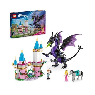 image LEGO ǀ Disney Princess Maléfique en Dragon, Jouet de Construction pour Les Enfants et Les Fans de La Belle au Bois Dormant, Cadeau Amusant pour Filles et Garçons dès 7 Ans 43240