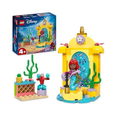 image LEGO ǀ Disney Princess La Scène Musicale d’Ariel, Jouet de Construction avec 2 Personnages Culte, Cadeau pour Les Fans de la Série TV et Le Dessin Animé, Les Enfants Filles et Garçons dès 4 Ans 43235