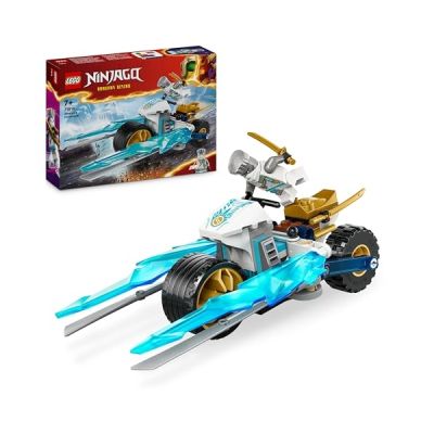image LEGO Ninjago La Moto de Glace de Zane - avec 1 Minifigurine - Set de Jeu Ninja et d’Aventure - Petit Véhicule - Cadeau à Construire pour Les Enfants Garçons et Filles dès 7 Ans 71816