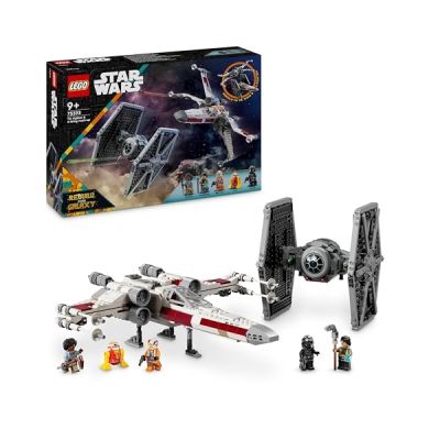 image LEGO Star Wars TIE Fighter et X-Wing à Combiner - Idée Cadeau pour Garçons, Filles et Fans dès 9 Ans - Chasseurs à Construire et à Collectionner pour Les Enfants - Véhicules Personnalisables 75393