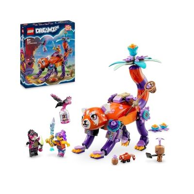 LEGO DREAMZzz 3in1 Izzie’s Dream Animals Set, Panda to Turtle to Bird Building Toy for 8 Plus Year Old Girls and Boys, Creative Playset with 2 Minifigures, Kids' Birthday Gift Idea 71481