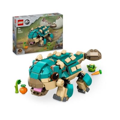 LEGO Jurassic World Bébé Bumpy, l’ankylosaure - Un Dinosaure pour Les Fans de La Colo du Crétacé et Les Enfants dès 7 Ans - Jouet de Construction sur Le Thème des Dinosaures et de l’Aventure 76962