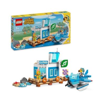 image LEGO Animal Crossing Voyage Aérien avec Dodo Airlines - Hydravion et Minifigurine de Pilote Inspirés de la Série de Jeux Vidéo Développée par Nintendo - Cadeau pour Les Enfants dès 7 Ans 77051