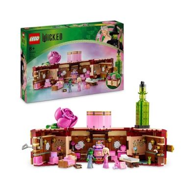 LEGO Wicked Le Dortoir de Glinda et d’Elphaba - Jouet de Construction & Décoration Intérieure - 2 Mini-Poupées & Accessoires Dont Baguettes & Malle - Cadeau pour Fille & Fans du Film dès 8 Ans 75683