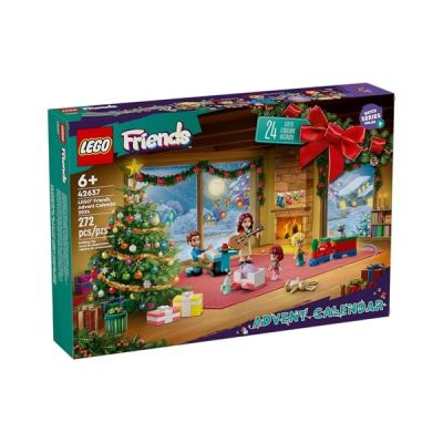 image LEGO Friends Le Calendrier de l'Avent 2024 - Compte à Rebours Avant Noël pour Enfants - Jeu des Émotions avec 5 Personnages et 3 Animaux - Cadeau Festif pour Filles et Garçons de 6 Ans et Plus 42637