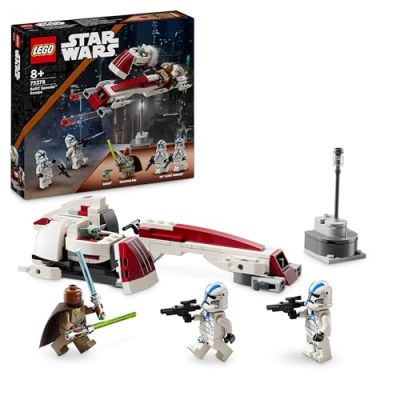 LEGO Star Wars : The Mandalorian L’évasion en Speeder BARC Set de Construction pour Enfants & 75372 Star Wars Pack de Combat des Clone Troopers et Droïdes de Combat, Jouet pour Enfants