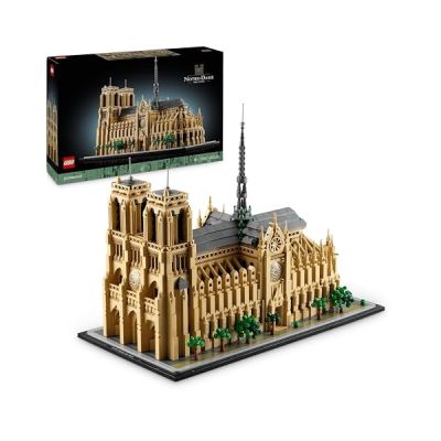 image LEGO Architecture Notre-Dame de Paris - Maquette à Construire d’Exposition Architectural - Set pour Adultes - Cathédrale - pour Les Passionnés d’Histoire, de Voyages et d’Art 21061