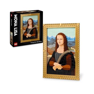 image LEGO Art La Joconde - Set de Construction du Tableau de Léonard de Vinci - Décoration Intérieur Murale - Kit de Loisir Créatif pour Adultes, Cadeau pour Les Amateurs d'art, Hommes et Femmes 31213