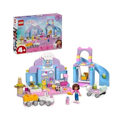LEGO Gabby et la Maison Magique La Nurs’Oreille de Gabby - Jeu de Construction avec Animaux - Voiture, Toboggan, Figurines & Accessoires de Maison de Poupées - Cadeau d'anniversaire Fille 4 Ans 10796