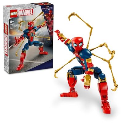 LEGO | Marvel Figurine d'Iron Spider-Man à Construire Jeu de Rôle pour Garçons et Filles dès 8 Ans, Idée Cadeau pour Enfant Fan de Spiderman et Avengers 76298
