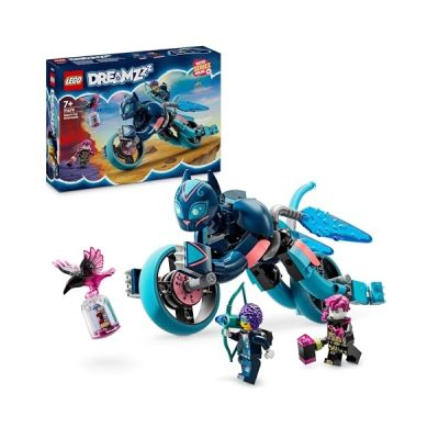 LEGO DREAMZzz 2in1 Zoey’s Cat Motorcycle Set, Rebuild an Animal Figure Into a Bike Toy for 7 Plus Year Old Boys & Girls, Vehicle Playset, Fun, Creative Birthday Gift Idea for Kids 71479