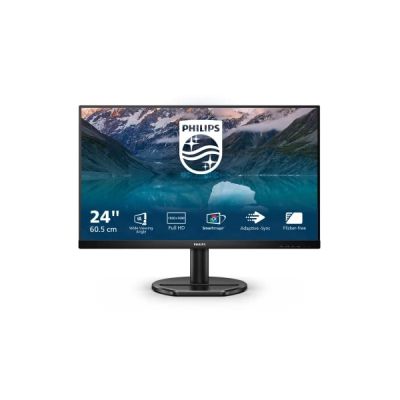 Philips 242S9JAL - Moniteur Full HD 24 Pouces, AdaptiveSync, Haut-parleurs (1920x1080, 75 Hz, VGA, HDMI, DisplayPort, hub USB) Noir