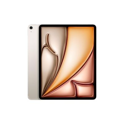 image Apple iPad Air 13 (M2) : Écran Liquid Retina, 1 to, Caméra Avant 12 Mpx Horizontale/Appareil Photo arrière 12 Mpx, Wi-FI 6E + 5G avec eSIM, Touch ID, Autonomie d’Une journée - Lumière stellaire