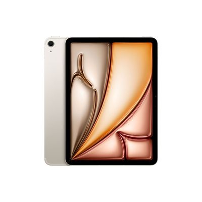 image Apple iPad Air 11 (M2) : Écran Liquid Retina, 1 to, Caméra Avant 12 Mpx Horizontale/Appareil Photo arrière 12 Mpx, Wi-FI 6E + 5G avec eSIM, Touch ID, Autonomie d’Une journée - Lumière stellaire