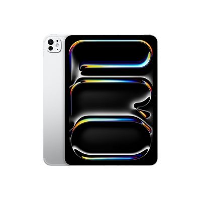 image Apple iPad Pro 11 (M4) : Écran Ultra Retina XDR, 2 to, Caméra Avant 12 Mpx Horizontale/Appareil Photo arrière 12 Mpx, Wi-FI 6E + 5G, Autonomie d’Une journée, Verre Nano-texturé - Argent