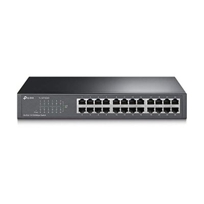 image TP-Link TL-SF1024D Switch 24 Ports 10/100 Mbps (Bureau/Rackable, Boîtier Métal)