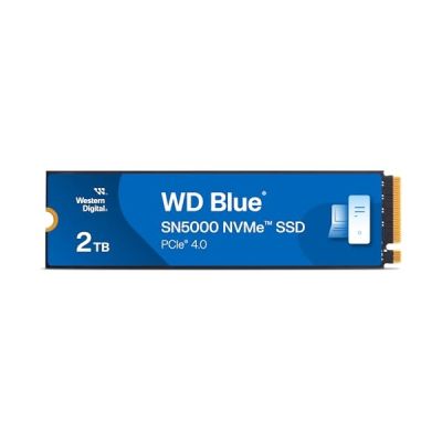 image WD Blue SN5000 2TB SSD, Disque SSD Interne, M.2 2280 NVMe SSD, PCIe Gen4, jusqu'à 5150 MB/s, nCache Technology, Comprend Acronis True Image for Western Digital, Clonage de Disque et Migration.