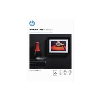 image Papier photo HP Premium Plus, satin, 300 g/m2, A4, 20 feuilles
