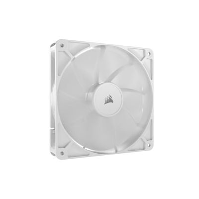 image CORSAIR RS140 140mm Ventilateur PWM – Connexion Daisy-Chain – Faible Bruit – Roulement à Dôme Magnétique – Paquet Unique – Blanc